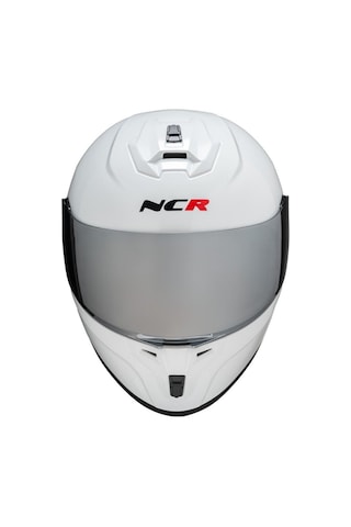Ncr Rapid Aynalı Vizör Ece Belgeli Kapalı Motosiklet Kaskı Beyaz