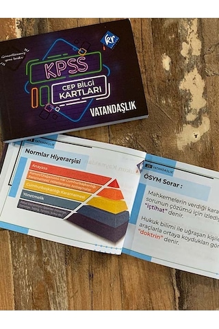 KPSS Tüm Sınavlar İçin Türkçe Tarih Coğrafya Vatandaşlık Cep Bilgi Kartları Seti KR Akademi