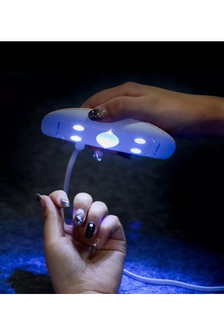 Mini Tırnak Kurutucu Uv Led Lamba 6w Pembe