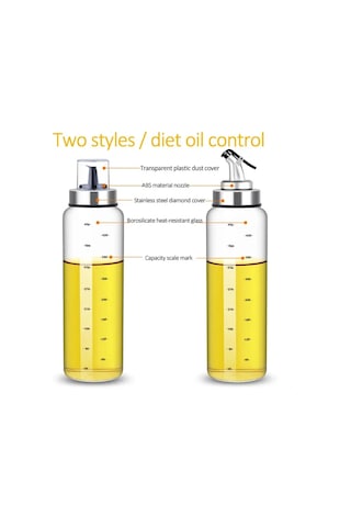 180/300/500ml Pişirme Baharat Yağı Şişesi Sos Şişesi Cam Diğer