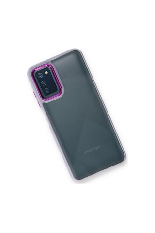 Gld-spt- Newface Samsung Uyumlu Galaxy A03s Kılıf Dora Kapak - Lila