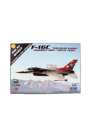 Hobbytime 078 1/72 Ölçek, F-16c Savaşan Şahin Tigermeet 2007 Savaş Uçağı, Kolay Maket Plastik Model Kiti