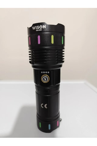 Go İthalat Ws-550 30w 3000 Lümen Zoomlu Profosyonel El Feneri Çok Renkli