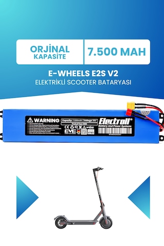 E-wheels E2s V2 Uyumlu Batarya Standart Kapasite 36v 7500mah Pil