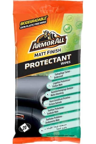 Armor All Tampon Koruyucu Mat Temizlik Mendil 20ad.