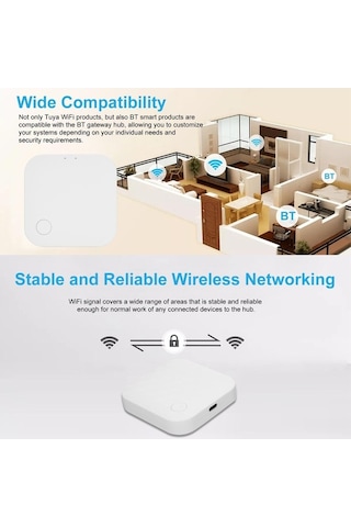 Novahub Tuya Zigbee Wifi + Bt Hub Akıllı Ağ Geçidi Köprüsü Kablosuz Uzaktan Kumanda