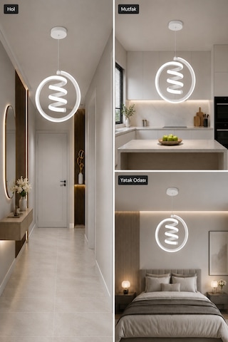 AvizeGO Venor Led Sarkıt Avize Beyaz Işık