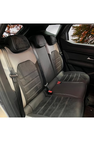 Renault Duster Uyumlu Araca Özel Oto Koltuk Kılıfı 158502 Deri Siyah