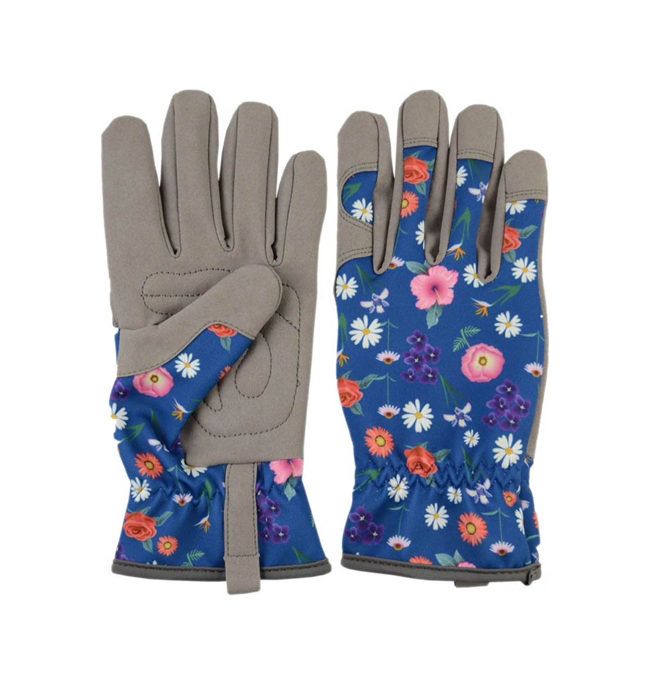 Dofolink Bahçe İşçisi Eldiveni: Microfiber Deniz Mavisi, Prizmatik Desenli, Taban Dayanıklı, Ergonomik Tutuş, Tırtıllardan Koruyucu, M Beden 18032