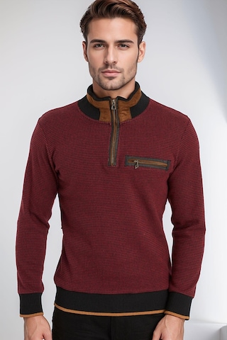 9039 Dewberry Erkek Sweatshırt-bordo Bordo
