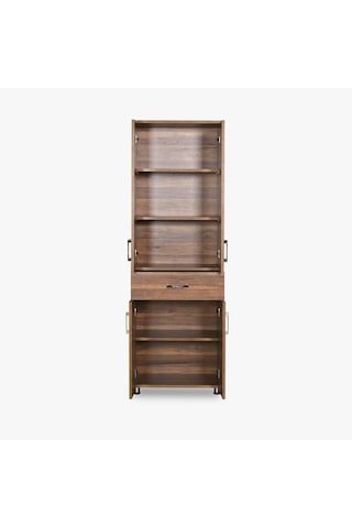 Çok Amaçlı Dolap Ceviz 180 Cm Hard Parlak Suntalem El Yapım