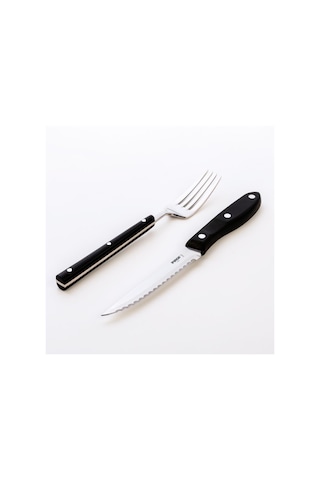 Pirge Steak Biftek Bıçağı & Çatal Seti 12cm 41085