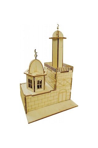 Camii Maketi,Ahşap Maket Büyük Boy Boyanabilir Maket