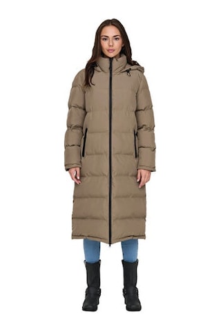 Only Onlpaula Premium Puffer Kadın Günlük Mont 15326655-walnut Krem
