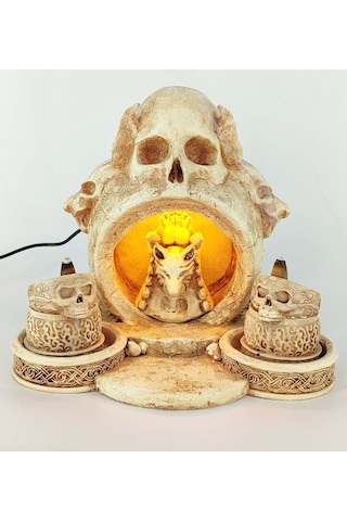 Kurukafa Işıklı Geri Akış Tütsülük Naturel