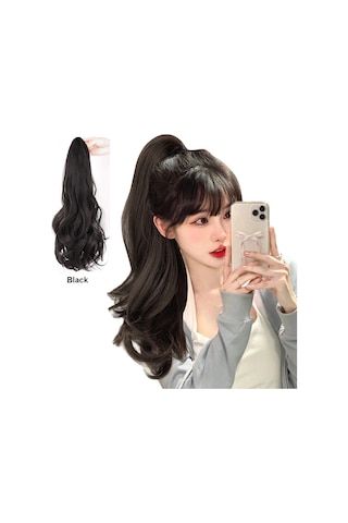 Mufunye Uzun Dalgalı Ponytail Saç Uzantısı: Gerçek Saç Görünümü Ve Rahat Tutturma İle Şıklık Katın