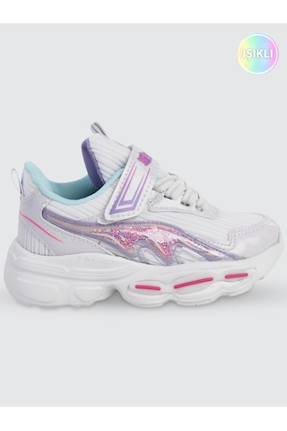 Mp Kız Çocuk Spor Ayakkabı 26-30 Numara Beyaz-mor Beyaz-Mor
