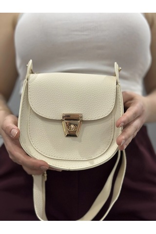 Biçomi Klasik Kapaklı Bej Cilt Çanta Bej