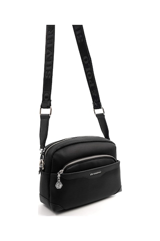 Çapraz Çanta Kadın Silver Polo 1201-47231 Sılver Polo Çapraz Bayan Çantası M86 Siyah-mat Siyah Siyah