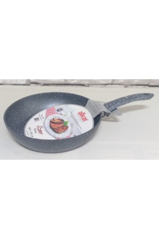 Gelincik Alkar Ezme Granit Tek Kulplu Tava 30 Cm Gri