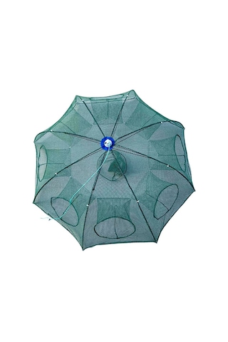 Şemsiye Balık Tuzağı 8 Göz Yengeç Kuş Balık Yakalama Tuzağı