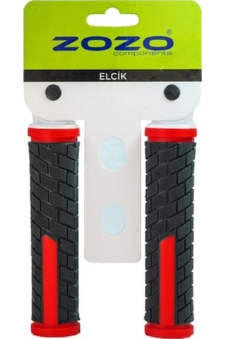 Zozo - G138 Bisiklet Elcik Siyah - Kırmızı 128mm Kırmızı - Siyah