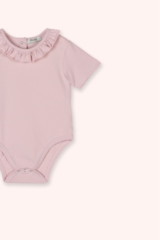 Panço Kız Çocuk Kısa Kollu Body Mavi Pembe