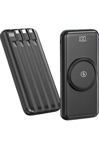 Northcity 10000mah Kablosuz Ve Kablolu Powerbank - Hızlı Şarj Ve Çoklu Girişli Taşınabilir Şarj Cihazı