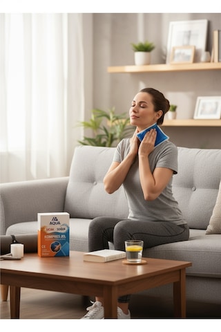 Soğuk Sıcak Kompres Jel Buz Torbası Kılıflı 13x26 Cm