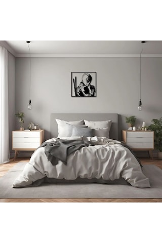 Lazer Kesim Metal Duvar Dekoru Deadpool Metal Duvar Tablosu Pop Art