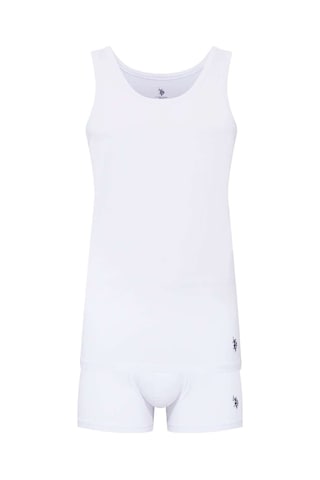 U.S. Polo Assn. Erkek Beyaz Atlet Şort Set 80088