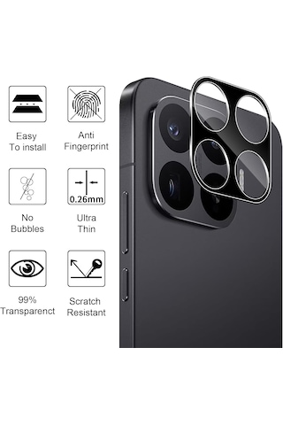 Xiaomi Mi 17t Pro Uyumlu Kamera Koruma Lens Koruyucu Temperli Cam Uygulama Aparatlı Kırılmaz Cam