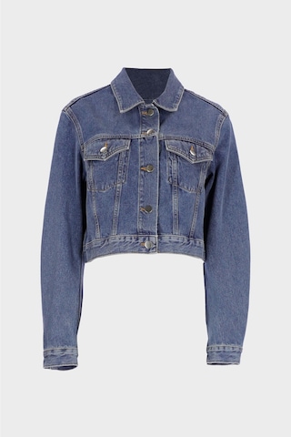 Kadın Açık Mavi Slim Fit Jean Ceket C 4538-241 Açık Mavi