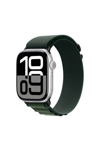 Goocamp Watch 10 46mm Uyumlu Krd-74 Hasır Kordon-siyah-yeşil