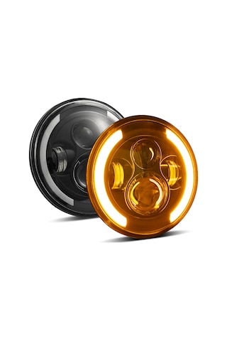 Suofeng 7" Evrensel Led Far H4-h13 Adaptörlü, 10000lm Parlaklık, Ip67 Su Geçirmez, Jeep Wrangler Ve Motosikletler İçin