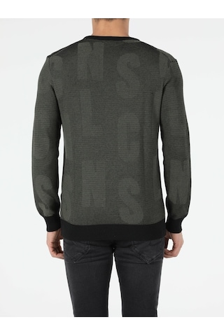 Colin's Slim Fit Bisiklet Yaka Erkek Haki Kazak CL1051569_Q1.V1_KHA