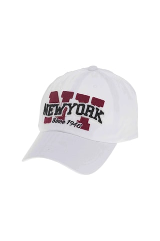 New York "since 1946" Nakışlı Vintage Beyzbol Şapkası Unisex Retro Stil Beyaz