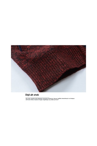 Erkek Kalın Bol Hırka Ekose - Mavi-gri Mavi-gri