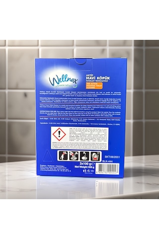 Wellnax Aktif Tuvalet Temizleyici Köpük Mavi 2 X 100 Gr