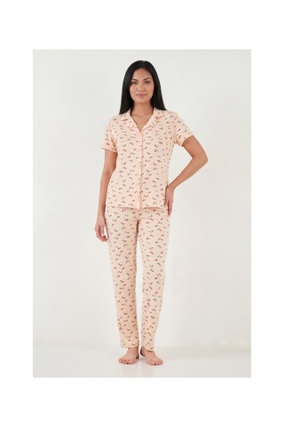 Lela Bayan Pijama Takımı 65750101y Somon