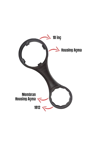 Aquafit Su Arıtma Cihazları İçin Filtre Kabı Ve Membran Kabı Açma Anahtarı