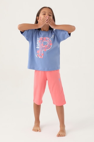 U.s. Polo Assn. Kız Çocuk Mavi Pijama Takım 50315467-vr036 Mavi