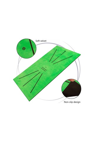 Qingmipy Golf Swing Egzersiz Matı, Taşınabilir Antrenman Seti, Top Trajesi Analizi, 6 Toplu, 60x30cm, Ev/ofis Kullanıma Uygun Çok Renkli