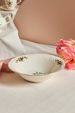 Karaca Vintage Rose Salata Kasesi 23 Cm Çok Renkli