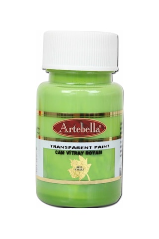 Artebella Transparan Cam Vitray Boyası 881050 Fıstık Yeşili 50 ML Yeşil