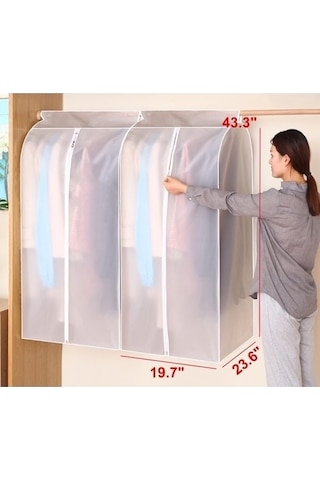 Tongxida Bosphorusboutique X X Ty Tozluk Takım Saklama Organizatörü Kılıfı Giysi Fermuar Elbise Dolabı Çantaları Beyaz Bavul 9 Beyaz