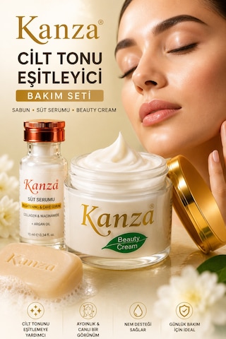 Cilt Beyazlatıcı, Cilt Tonu Eşitleyici 3'lü Bakım Seti - 616818631