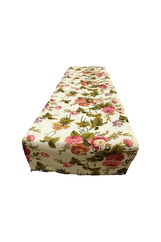 Runner Dekoratif Vip Masa Örtüsü 40X140 CM İngiliz Gülü