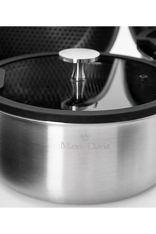 Maxx Doria Steel Fusion Lockpan 11 Parça Tencere Takımı Pa3041 Gri