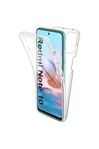 Xiaomi Redmi Note 10S 360 Kilif Seffaf Ön Arka Korumali Silikon 532887746
